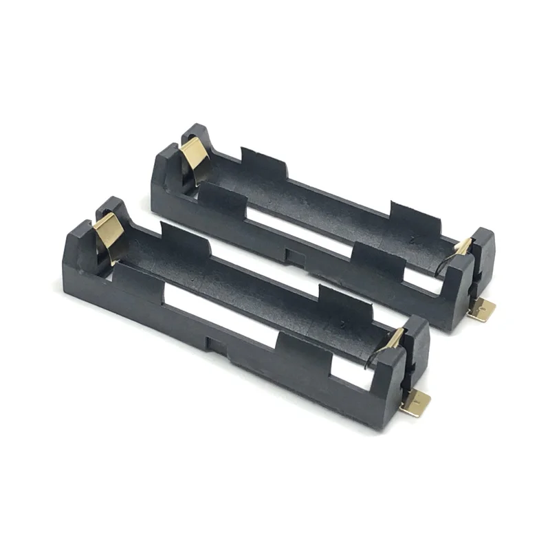 

High Quality 1 X 18650 Battery Holder Case SMD SMT With Bronze Pins 1 slot 1*18650 Radiating Battery Shell Storage Box