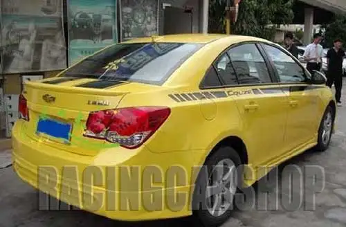 

PAINTED Racing Trunk Lip Spoiler LED Fit For Chevy Cruze 2009 UP T004F
