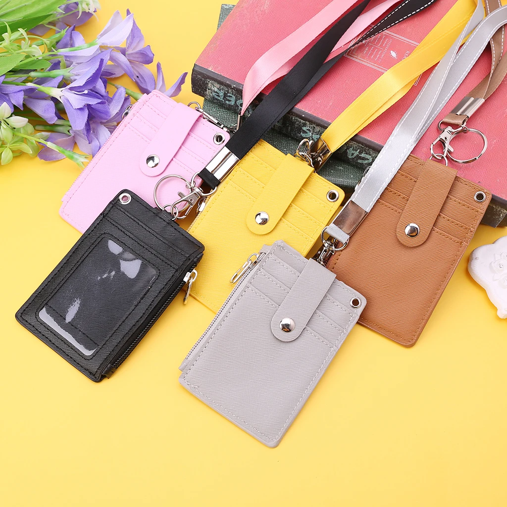 

Business Credit Card ID Badge Coin Purse Holder Neck Strap Lanyard Keychain