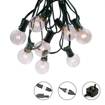 

G40 String Light 25LED Outdoor Waterproof Hanging Decoration Lamp For Christmas Halloween Garden Decorative String Light