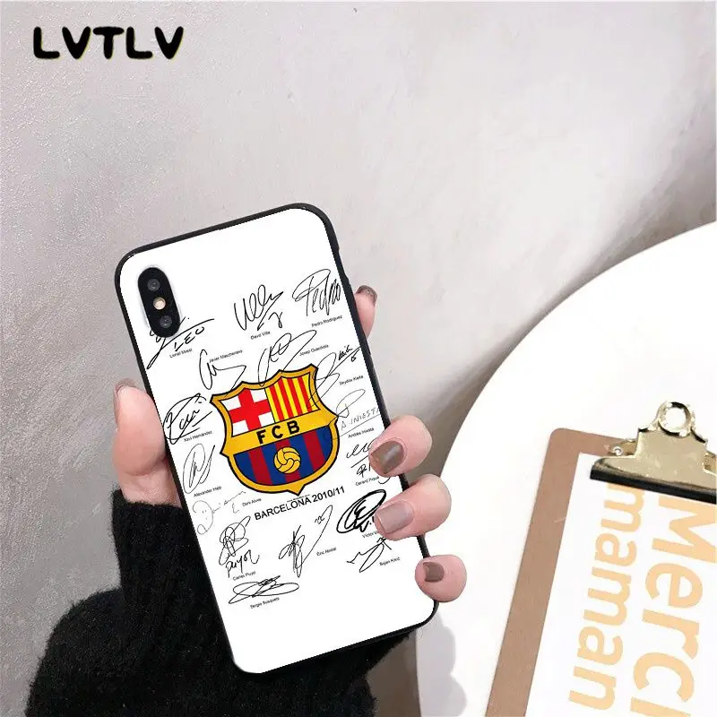 LVTLV Messi футбол Coque Оболочка Чехол для телефона для iPhone 11 pro XS MAX 8 7 6 6S Plus X 5 5S SE XR чехол