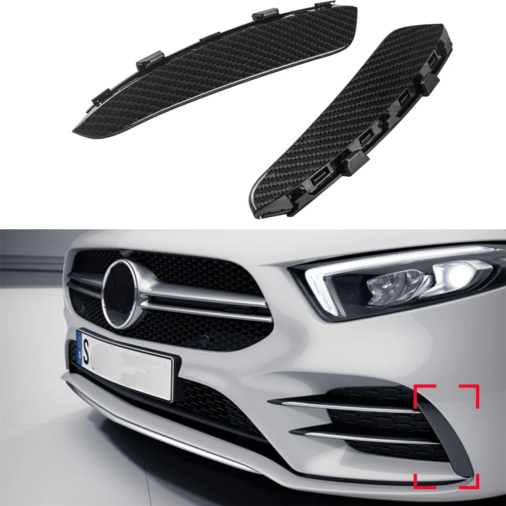 Передний бампер из углеродного волокна противотуманные фары для Benz W177 A180 A200 A220 A250