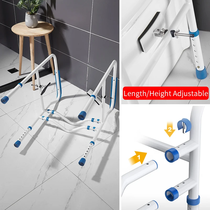 Toilet Safety Rails Adjustable Height Medical Commode Toilet Chair
