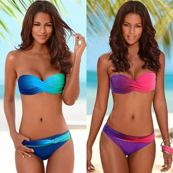 

YICN New 2020 Bikinis Women Swimsuit Female Swimwear Retro Sexy Summer Push Up Bikini Set Beach Swim Wear Bathing Suits Biquini