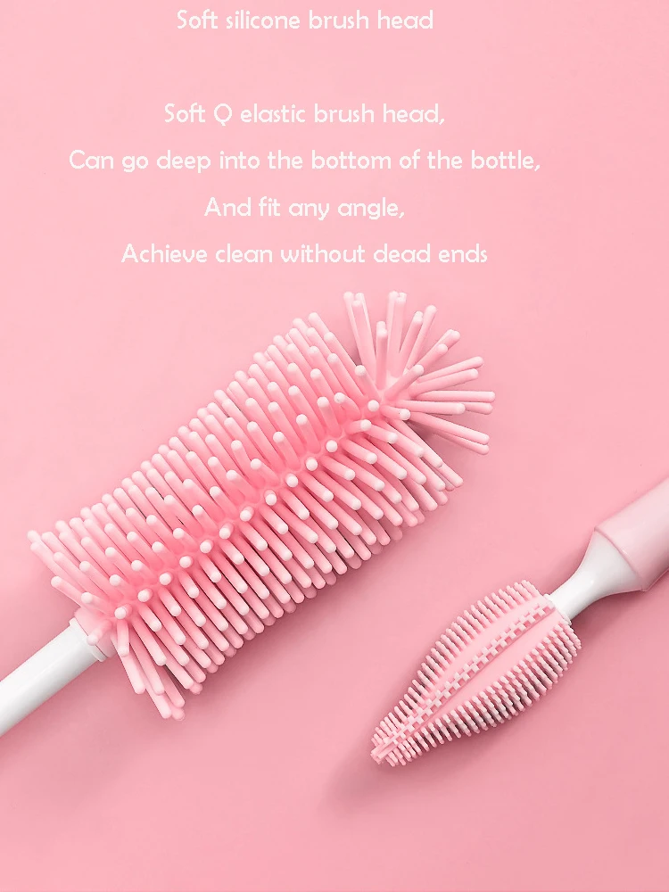 Kit De Brosses Pour Biberons Avec Stérilisateur UV - Brosses Silicone, égouttoirs, Boîte De Rangement - Vert