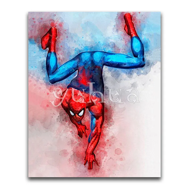 5D бриллиант картина мультфильм DC Marvel супергерой девушка олень Кот полный квадратный алмаз вышивка крестиком Мозаика из круглых бриллиантов - Цвет: 2