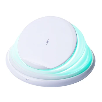 

New Hot Wireless Charger Fast Charging Stand with LED Night Light for Smart Phone