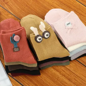 

Autumn and winter newwomen' pure cotton Sesame Street three-dimensional eye ears girl bow