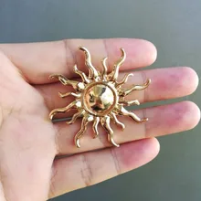 Вечные Wonder Ретро Sunburst серьги-гвоздики женские ювелирные изделия панк вечерние дизайнерские готические женские новые Ins Редкие Kpop 9458