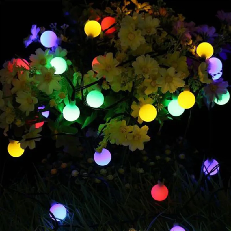 100LED Solar String Flowers Fairy Lights 10m 20m Waterproof Outdoor Solar String Lights Decorated Garden Christmas Holiday light solar flood lights outdoor