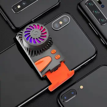 

L Mobile Phone NS Cooling Radiator Universal Game Pad Holder Stand Radiator Mute Fan Phone USB Rechargeable Cooler Semiconductor