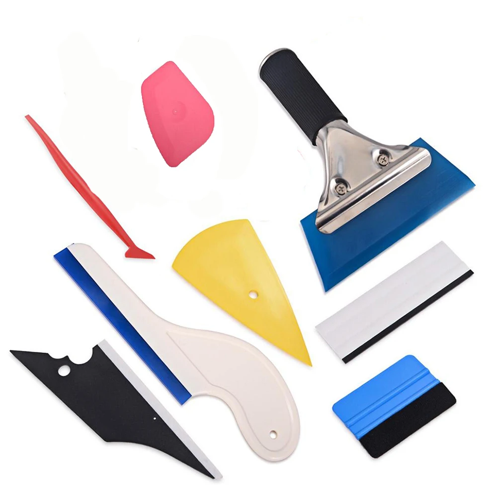 FOSHIO виниловая пленка автомобильный скребок набор инструментов углеродное