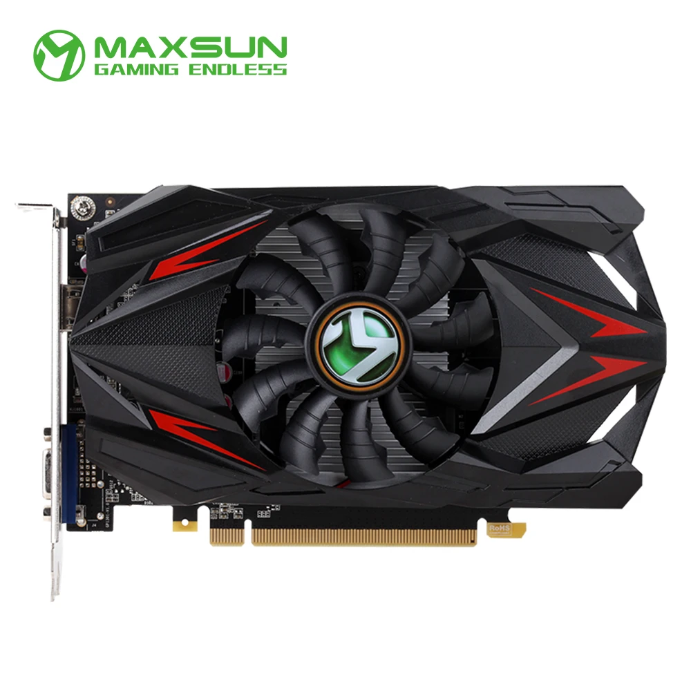 Видеокарта Maxsun GeForce GT 1030 2G GDDR5 Nvidia GPU для настольных ПК игровая видеокарта HDMI + VGA PWB