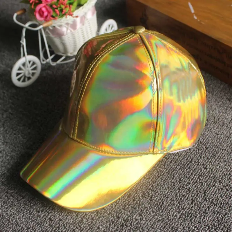 JH Fashion Hot Leather Cap Autumn Multi-Colored Baseball Cap Pu Hat Street Dance Performance Hat Attractive Baseball Glof Cap - Цвет: JH