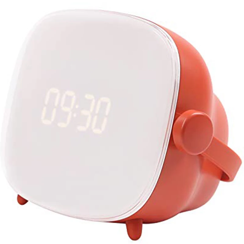 

Wake Up Light Alarm Clock Lamp, Creative TV Night Light with Sunrise Simulation, LCD Adjustable Lighting Time & Brightness, USB