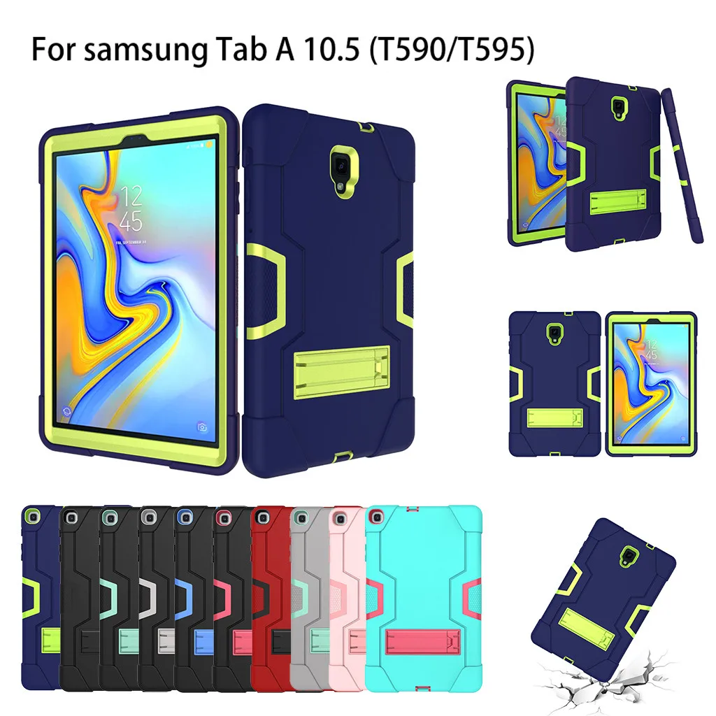 

For Samsung Galaxy Tab A 10.5 T590 T595 2019 Tablet Stand Rugged Cover Hard Case Tablets Case Cover Protection