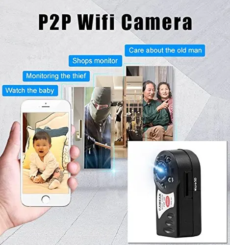 Wifi мини Q7 камера 480P DV DVR беспроводная камера инфракрасного ночного видения новая мини видеокамера рекордер