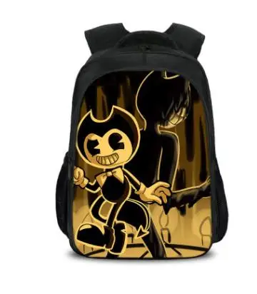 Новое поступление, школьный рюкзак Bendy And The Ink Machine, студенческий рюкзак для подростков, мальчиков и девочек, детский рюкзак Bendy and Boris - Цвет: as pictures