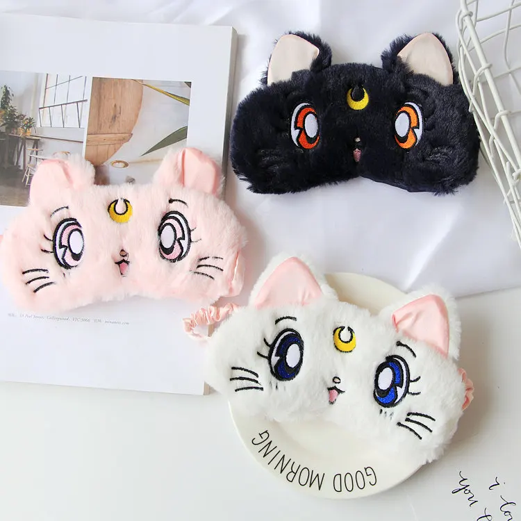 

Pretty Girl Warrior Luna Eye Patch Sleep Shading Breathable Cartoon Soft Girl for Both Men And Women Pajama Protection Eye Patch