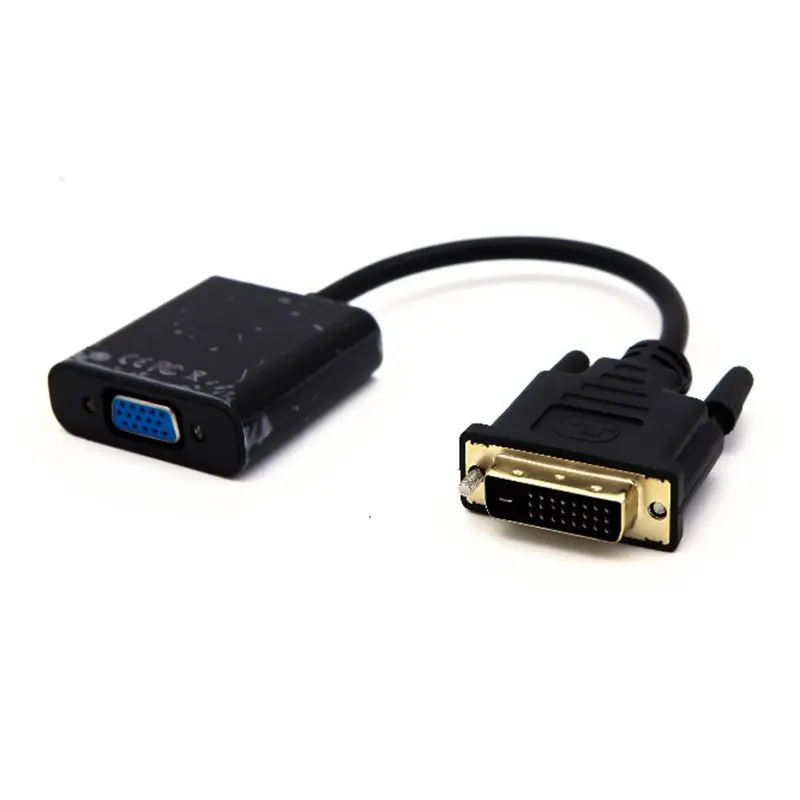 Адаптер DVI в VGA кабель переходник 1080P от 24 + 1 25 контактов штекер 15 гнездо