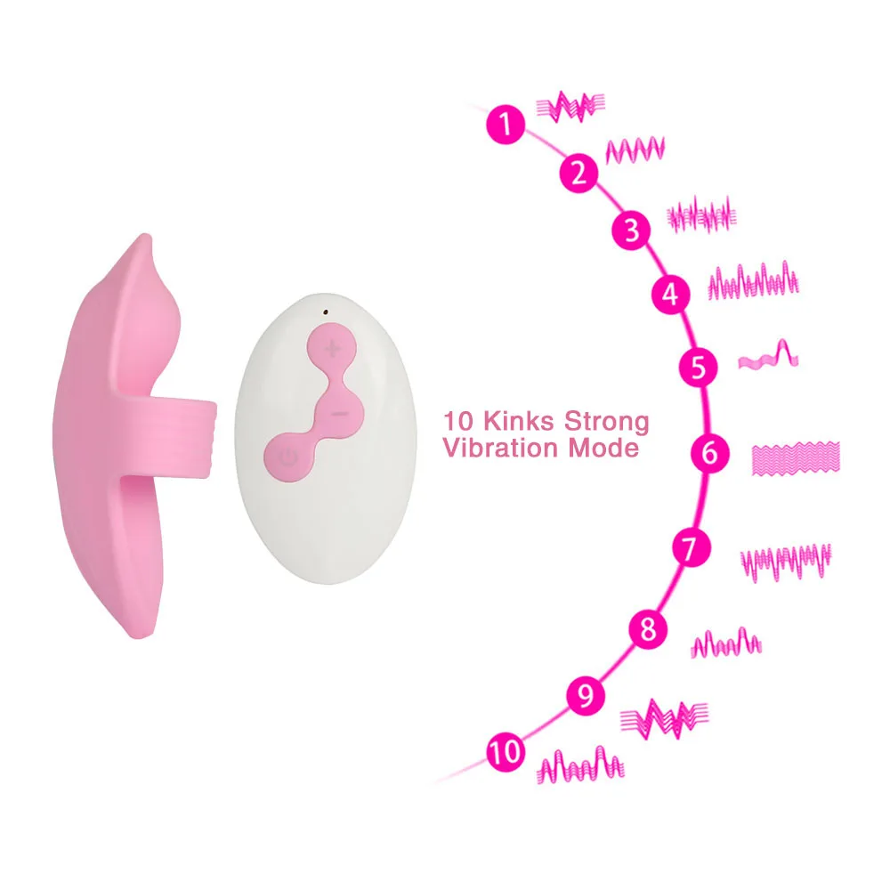 Wireless Remote Wearable Invisable Clit Vibrator 10 Speeds Clitoris Stimulator Pussy Vibrator Panties Sex Toys Women Masturbator