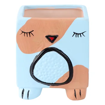 

Cartoon Ceramic Planter Creative Bonsai Pot Succulents Flower Pot Home Ornament