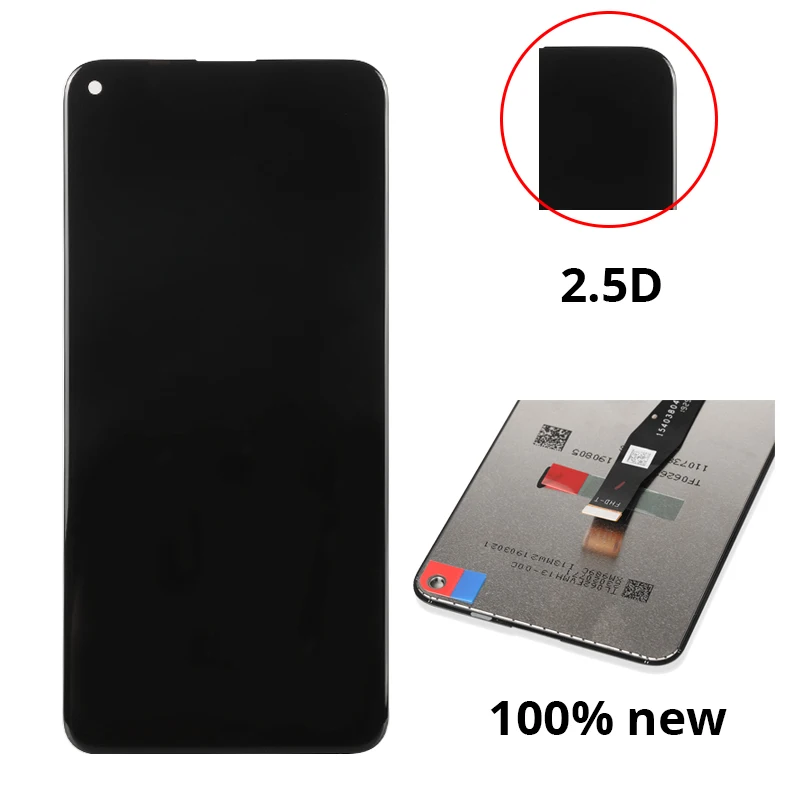 Cena Wyświetlacz dla Huawei Honor 20 ekran dotykowy LCD 100% nowy ekran montażowy Digitizer na Honor20 YAL L21 YAL AL00 wyświetlacz