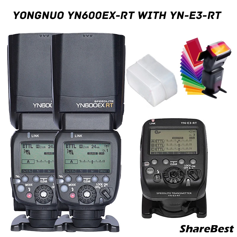 YONGNUO YN600EX-RT II+ YN-E3-RT Master Flash Speedlite для Canon RT радио Спусковая система, YN600EX RT II