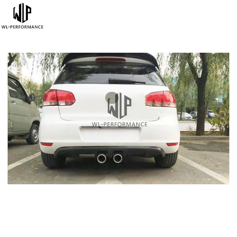 Гольф 6 MK6 R20 карбоновое волокно Автомобильный задний бампер диффузор для губ для Volkswagen VW Golf 6 MK6 R20 10-13 Автомобиль Стайлинг использование
