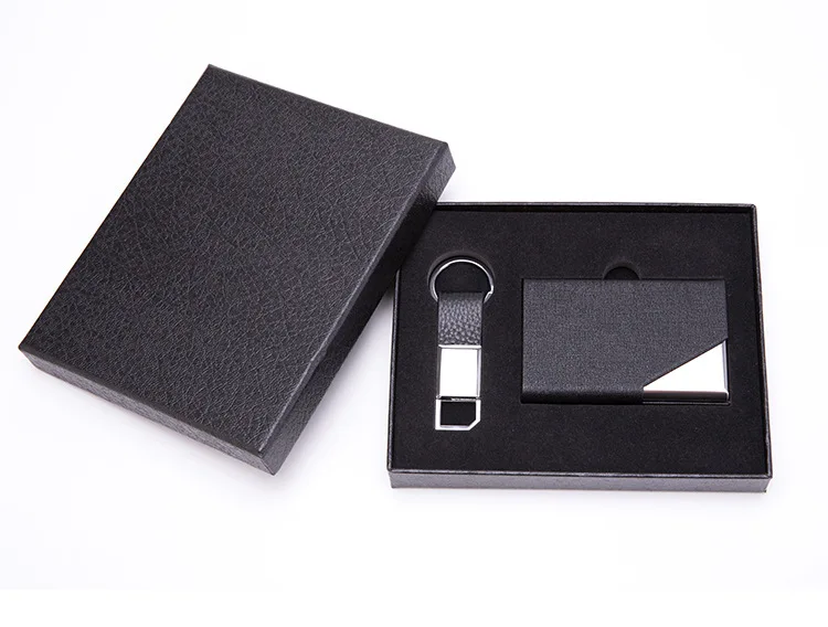 Bisi Goro держатель карты набор RFID чехол для карты Модный мужской держатель для ключей и Wo мужской Противоугонный чехол для ID карты с коробкой бизнес-подарок