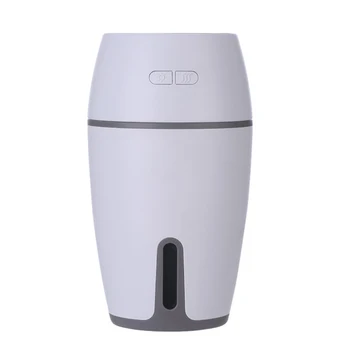 

Ultrasonic Cool Mist Humidifiers for Bedroom, 300Ml Portable Desk Humidifier with 7 Colors Light Mini USB Car Humidifier