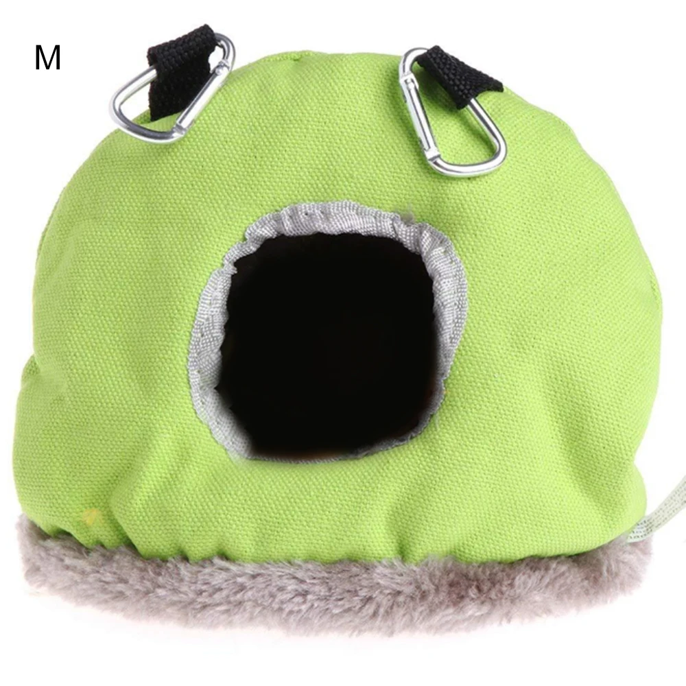Pet Parrot Nest Plush Warm Winter Hammock Bird Hanging Swing Bed Cave 3 Size Bird Cages Nests