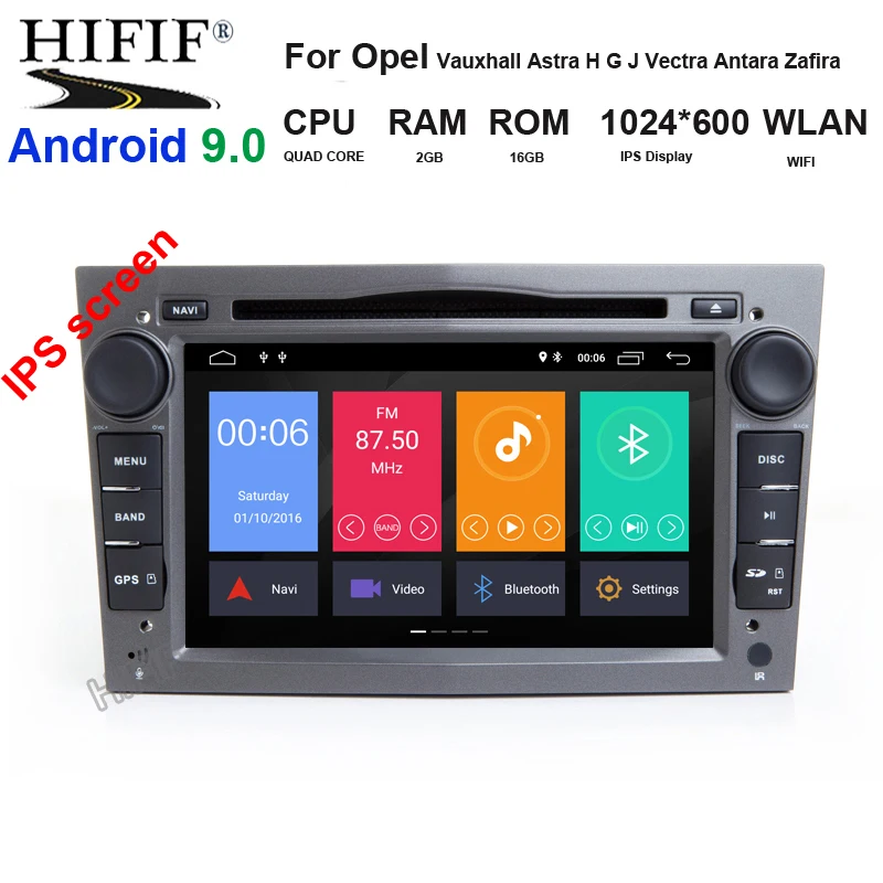 Perfect IPS Android9.0 car dvd for Opel Vauxhall Astra Meriva Vectra Antara Zafira Corsa Agila gps radio video wifi multimedia player 0