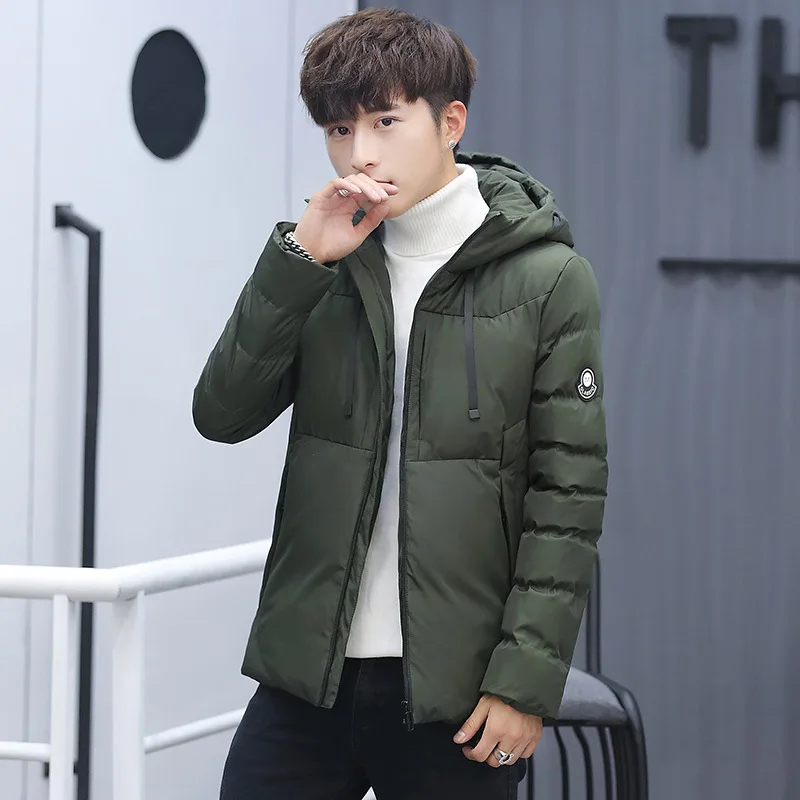 Cotton-padded Clothes MEN'S Coat Winter New Style down Jacket Cotton-padded Clothes Korean-style Handsome Thick Cotton-padd