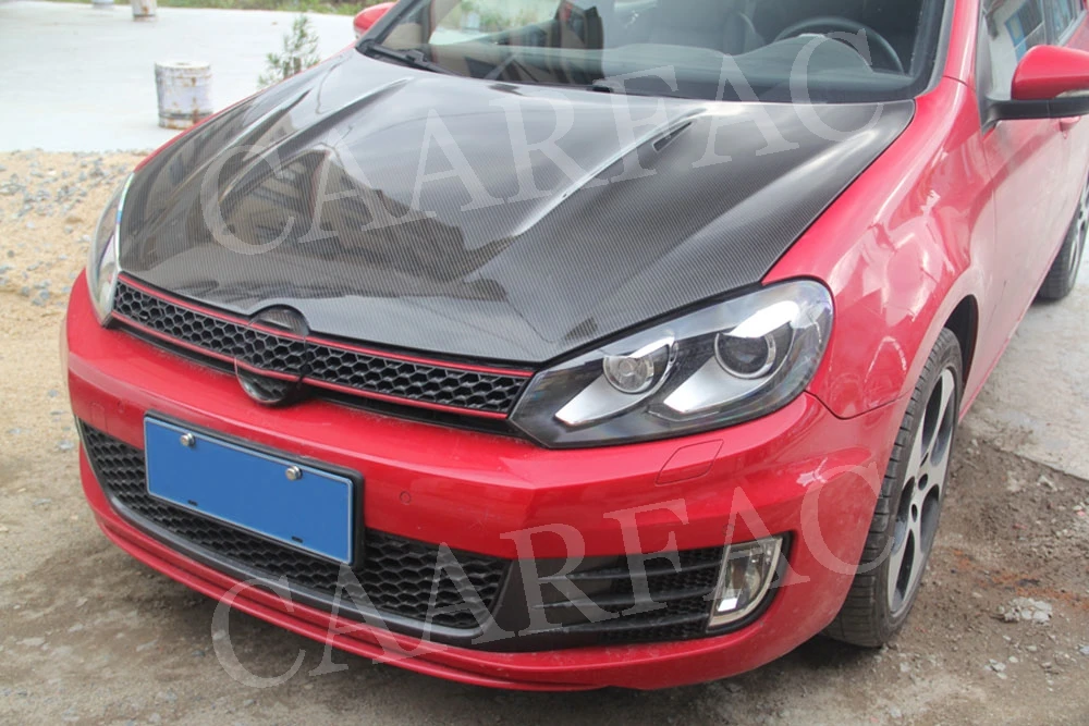 MK6 углеродное волокно/FRP передняя крышка капота двигателя крышка для Volkswagen VW Golf 6 VI MK6 GTI R20 2010-2013