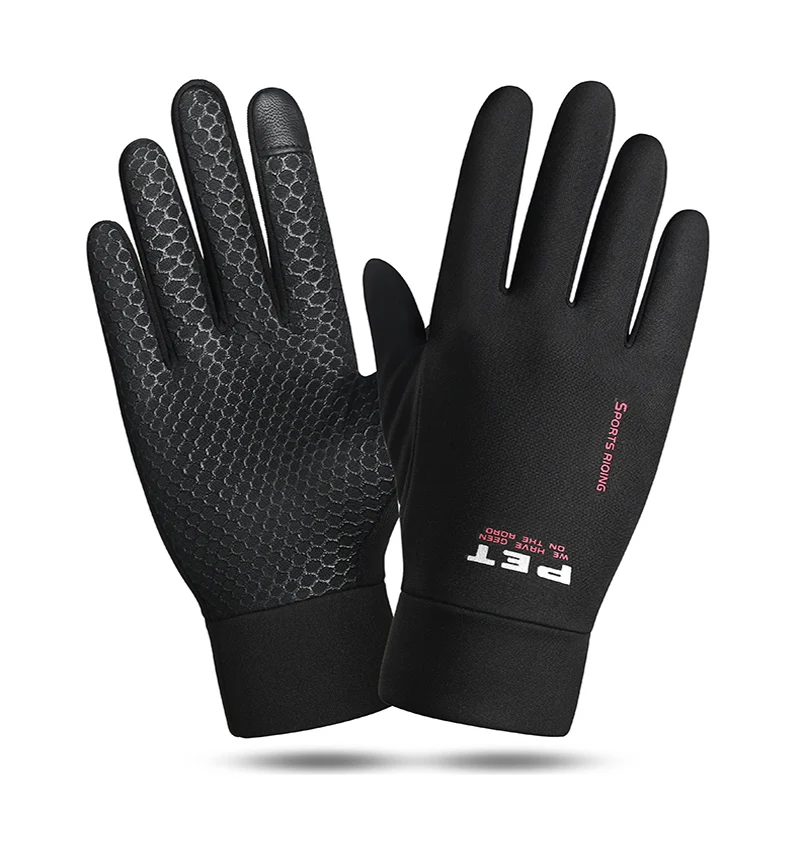 Fashion Style Men's Fashion Geometric Polyester Milk Fiber Gloves
