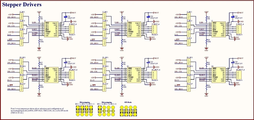Placa de Impressora Placa-mãe + 6 Tmc2130 para Acessórios de Impressora Rumba Pces Módulo Driver V1.1 3d 32bit Rumba32 32 9 Computador e Escritório