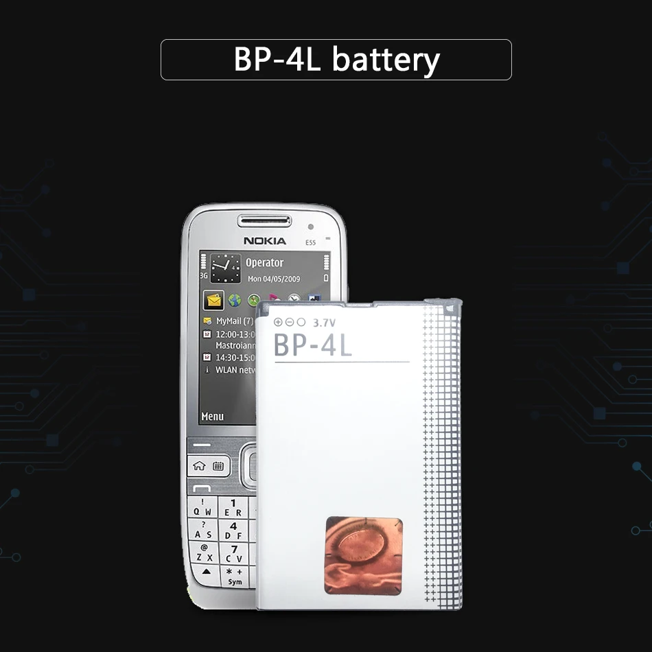 Запасной аккумулятор KiKiss 1500 мАч для сотового телефона фотобатарея Nokia E52 E55 E63 E71 E72