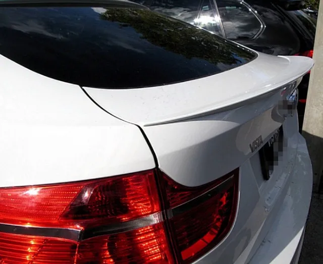 

For BMW E71 X6 Spoiler High Quality ABS Material Car Rear Wing Primer Color Rear lip trunk Spoiler For BMW X6 Spoiler 2007-2014
