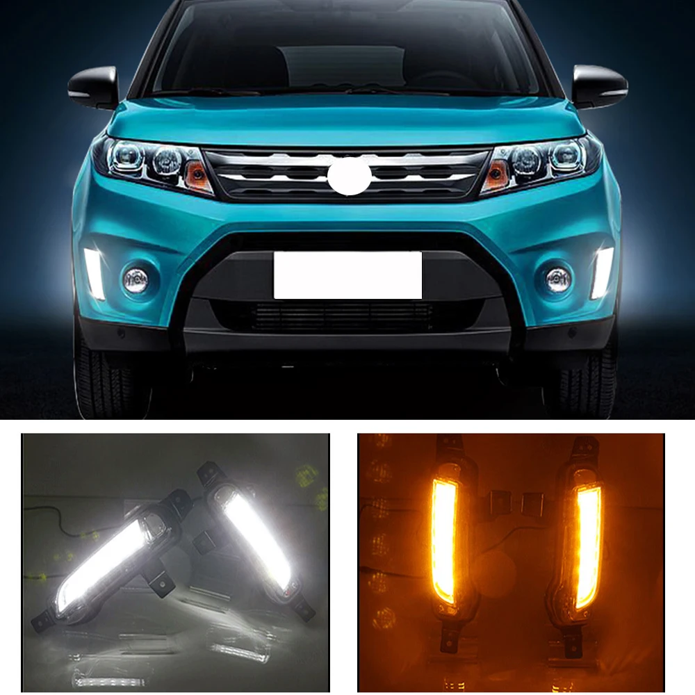 CAPQX 1 пара для Suzuki Vitara 2015 2016 автомобильные мигающие фонари передние