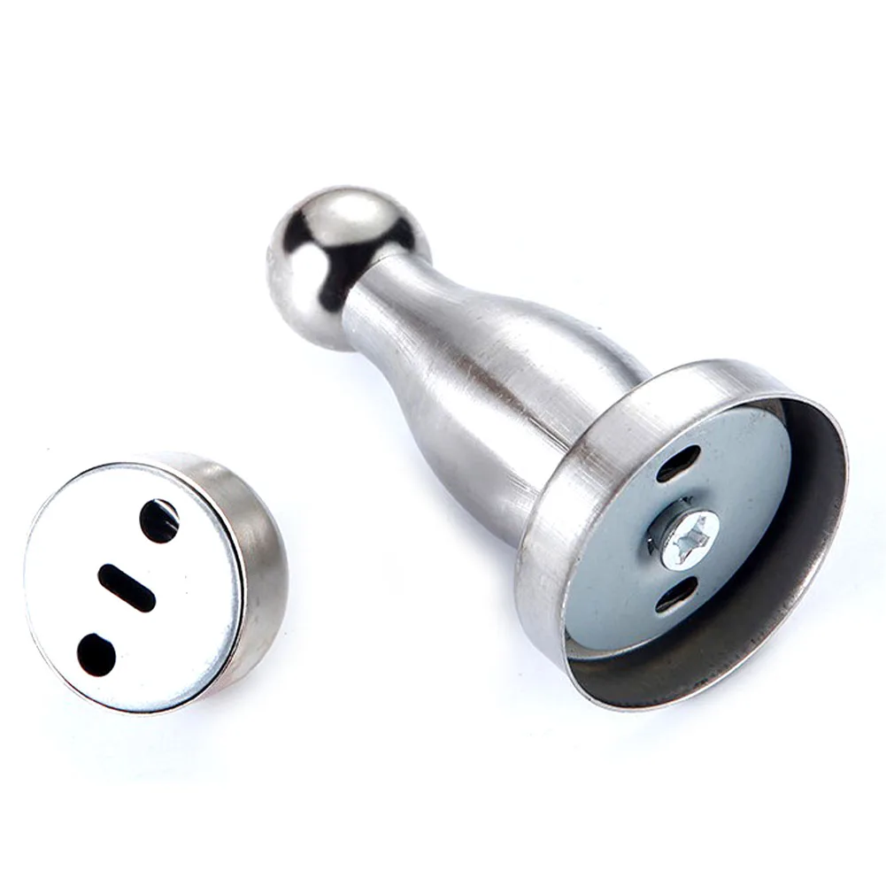 Держатель для туалетной ловли с креплением на пол для спальни, оборудование для предотвращения столкновений, невидимая мебельная дверная остановка, крепкая Магнитная стальная стойка