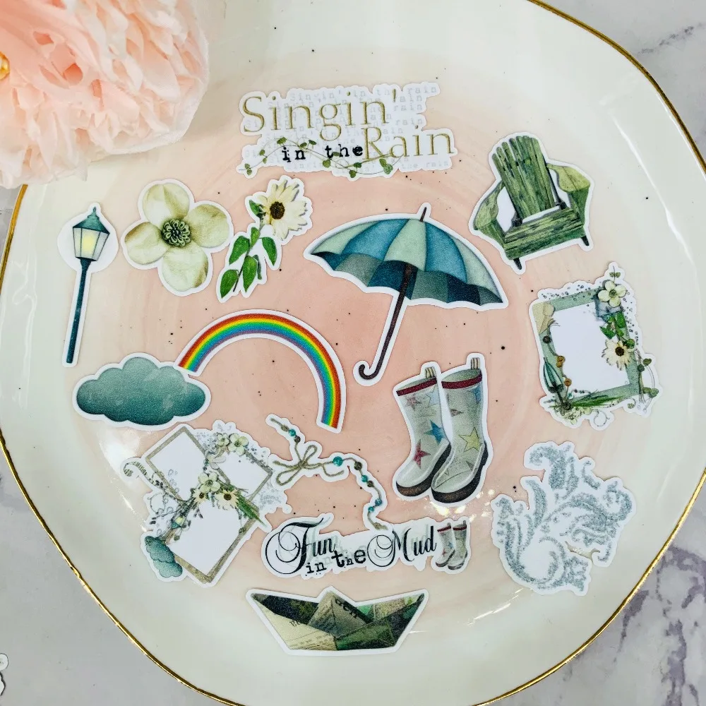 28PCSRainy Days наклейка s рукоделие и скрапбукинг наклейка s книга Студенческая этикетка декоративная наклейка DIY канцелярские товары