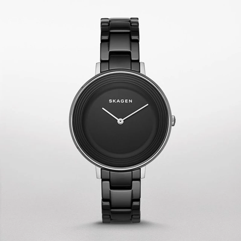 

SKAGEN Ditte Black Dial Black Ceramic Ladies Watch Female Watches women fashion watch 2019 relojes para mujer - SKW2303