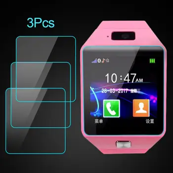 

3Pcs 2.5D Screen Protector Protective Film 9H Hardness Tempered Glass Film for DZ09 Smart Watch Accessories