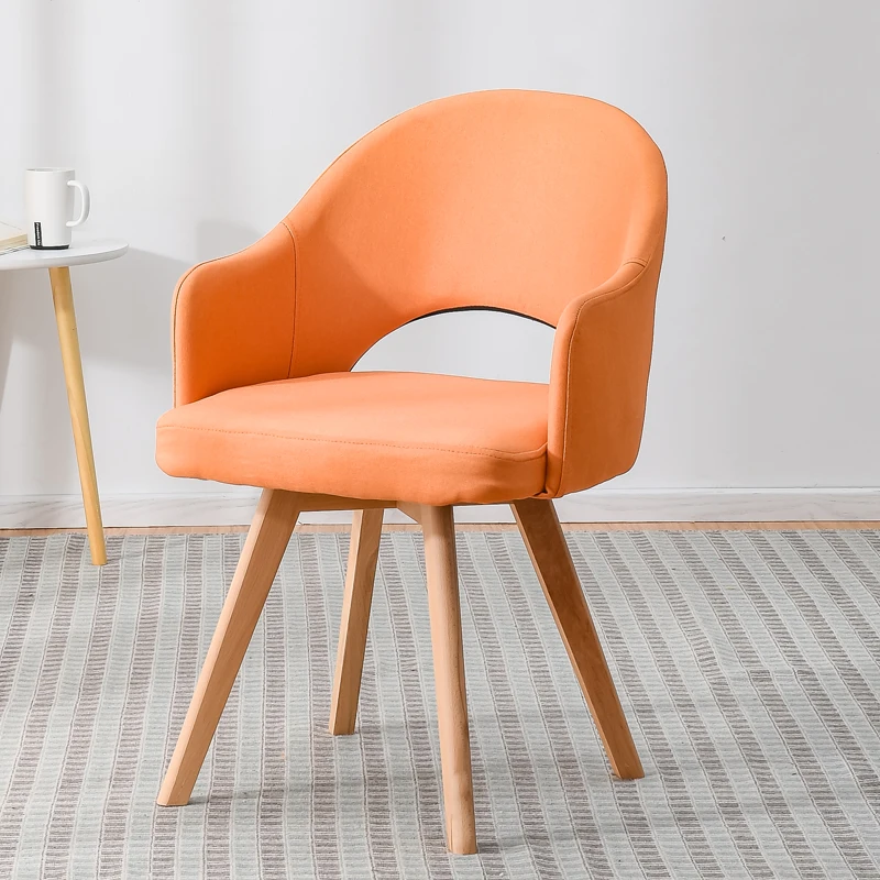 Modern Wood Restaurant Economical Backrest Chairs Nordic Scandinavian Style Lazy Dinning Chairs Creative Home Bedroom IMS Stools - Color: A5  H78cm