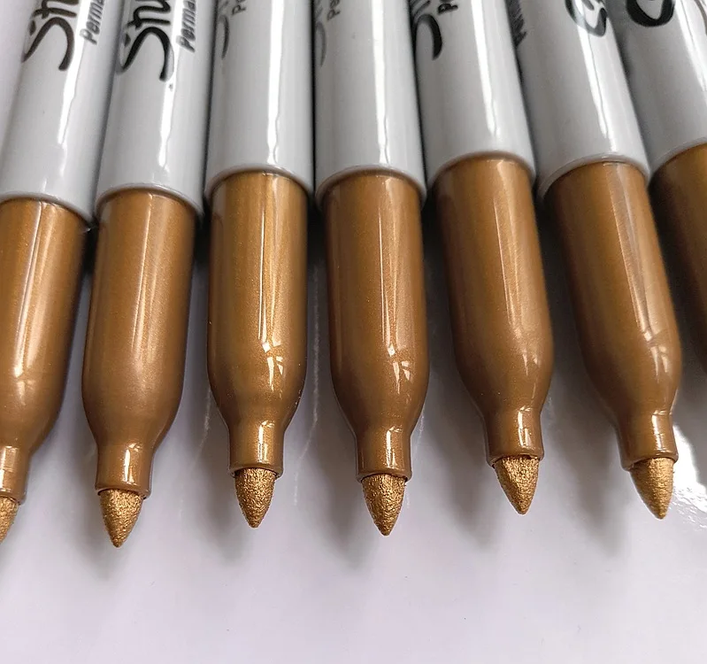 Permanent Marker Pen Marker Pens Permanent Marker Permanent Markers Paint Marker Pen Markers Pen Art Markers Paint Pen Art Marker Pen Sharpie 39100 1MM Oil For Black Gift Card Metal Plastic Glass