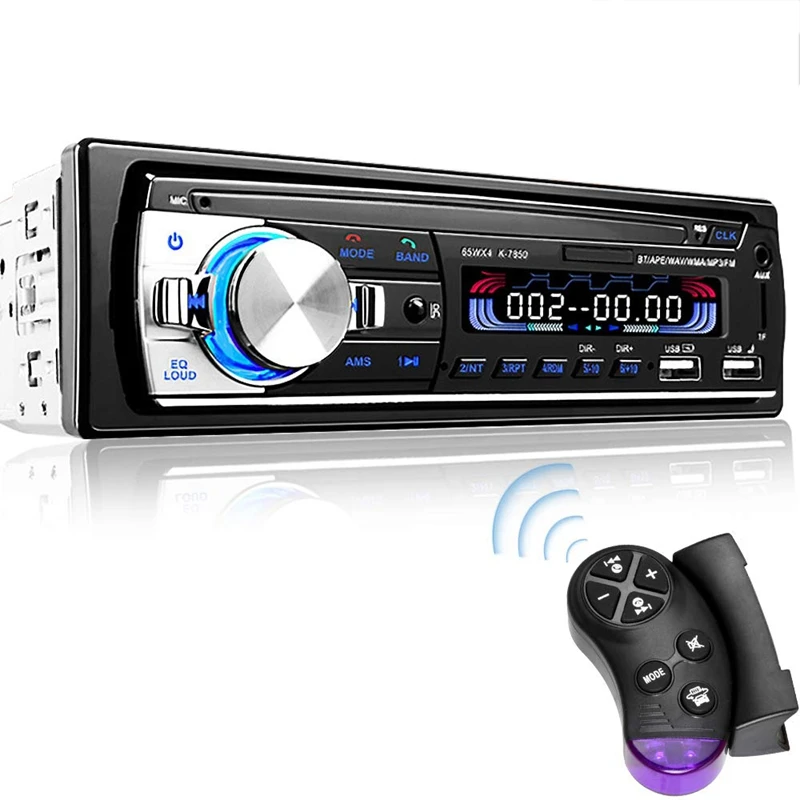 Автомобильный MP3-плеер, автомагнитола 1 DIN 2.1A, двойной USB, быстрая зарядка, Bluetooth, громкая связь, цифровой медиаплеер, 4X65 Вт, fm-радио, поддерживает IOS an