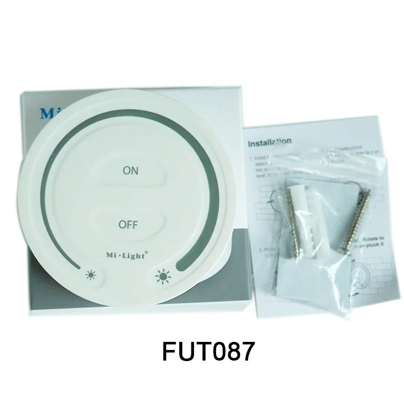 

Free shipping FUT087 2.4G wireless led Touch Dimming Remote Controller Adjust Brightness Dimmer For Miboxer led bulb lamp light