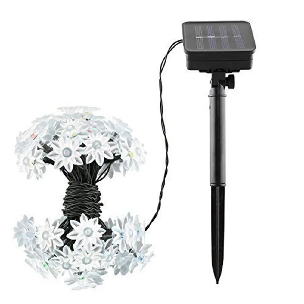 

Outdoor Solar 20LED Lotus Light String Garden Landscape Light Festival Wedding Garden Decoration Light