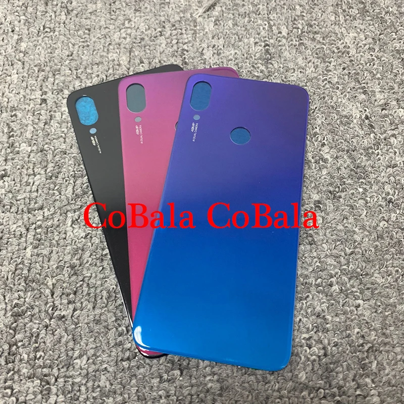 1 шт. чехол для Xiaomi Redmi Note7 Note 7 задняя крышка для батареи задняя Дверная панель Стекло+ клейкая наклейка Запасная часть